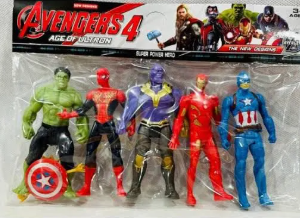 Avengers Super Heroes 5 PC Figures Toy Set